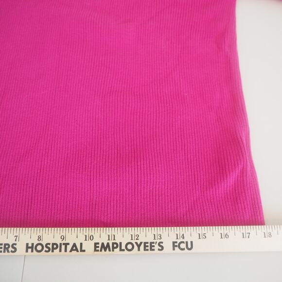 Lauren Ralph Lauren Cotton Sweater Women's 2X Pink Knit Boatneck Gold Buttons - Picture 7 of 10